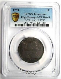 1794 Liberty Cap Large Cent 1C Coin Head of 1795 S-70 Certified PCGS VF Detail