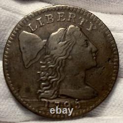 1795 Liberty Cap Large Cent Plain Edge Thin Planchet Breen 1674 (M664)