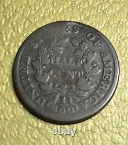 1803 HALF CENT VG 221 YEAR-OLD Coin! Classic Head Mintage 97,900