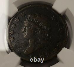 1808 1c Classic Head Large Cent Retained Internal Die Break NGC VF Z1285
