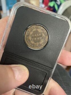1810 Double Struck 90% OC Classic Head Half Cent Coin 1/2c RARE DATE