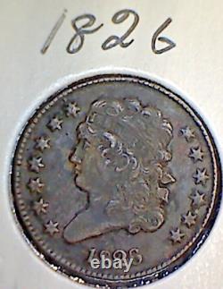 1826 Classic Head 1/2 Cent