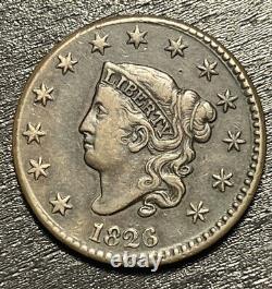 1826 Coronet Head Large Cent XF