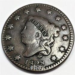 1828 Small Wide Date Coronet Head Large Cent Beautiful Coin Rare Date