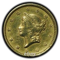 1851 $1 Gold Liberty Head Type 1 AU Details #5