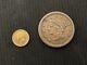 1853 Type 1 Liberty Head Gold 1$ Coin & 1853 Large One Cent Liberty Coin Both