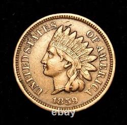 1859 Indian Head Cent XF