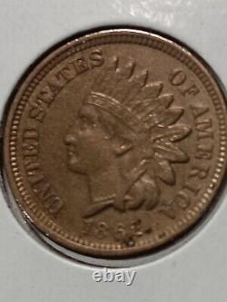 1862 Indian Head Cent XF / AU Choice