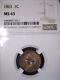 1863 Indian Head Penny, Ngc Ms63, Gorgeous And Issue Free