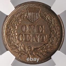 1864 1c Indian Head Cent Copper Nickel Ngc Au58 #6849315-047 Better Date