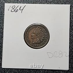1864 Indian Head Penny Cent DR812