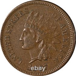 1867 Indian Cent Choice XF/AU Superb Eye Appeal Strong Strike