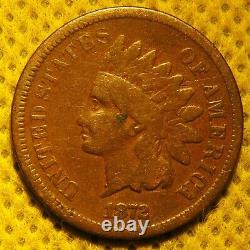 1872 Indian Head Cent with some headband detail showing