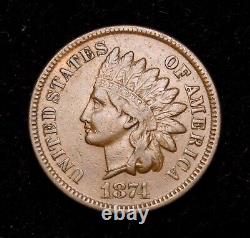 1874 Indian Head Cent XF+