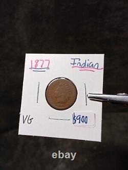 1877 Indian Head Cent Key Date