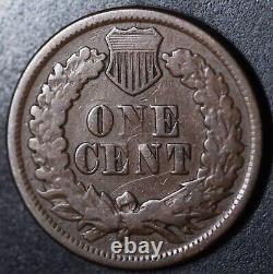 1877 Indian Head Cent Vg Very Good Key To The Set A Nice Example