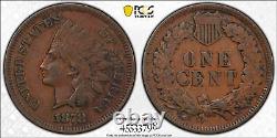 1878 1C Indian Head Cent Philadelphia Mint KM# 90a PCGS XF Details