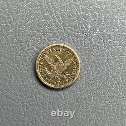 1878 $2.5 Liberty Head Quarter Eagle Gold AU Beautiful Coin
