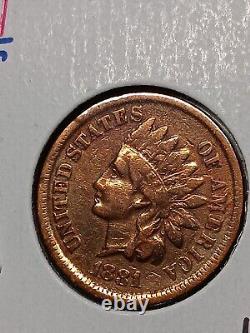 1881 Indian Head Cent Vf. M/202