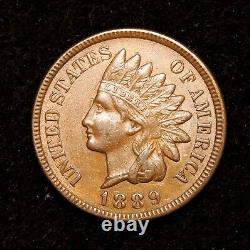 1889 Indian Head Cent AU+++DDR Snow-11
