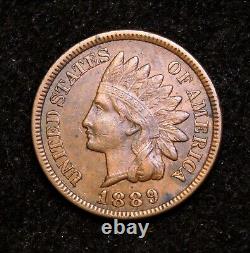 1889 Indian Head Cent Snow 1 Double Die Reverse