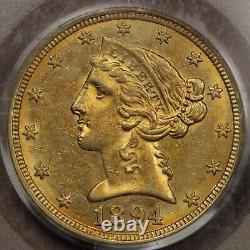 1894-O US Liberty Head Gold Half Eagle Coin PCGS AU-58 About Uncirculated Toned