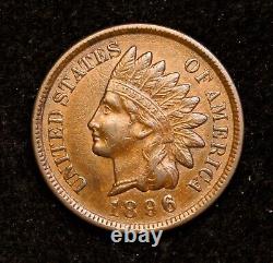 1896 Indian Head Cent AU+