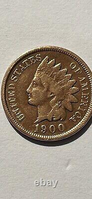 1900 indian head cent penny us coins