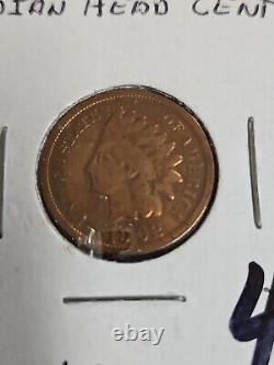 1902 Indian Head Penny Cent AU (red)