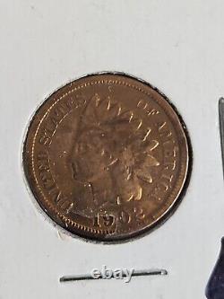 1902 Indian Head Penny Cent AU (red)