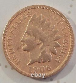 1906 Indian Head Penny / RARE COIN