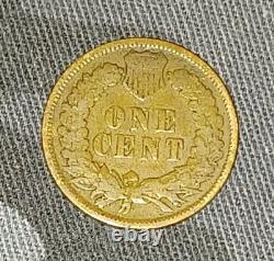 1908 Indian Head Penny One Cent VF+ vintage coin
