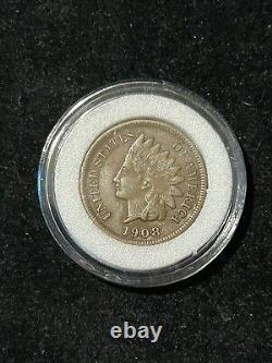 1908 S Indian Head Cent
