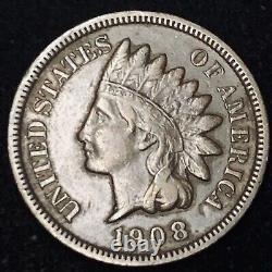1908-s Indian Head Cent Rare Key Date Low Mintage From Original Collection