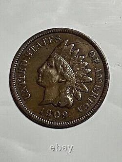 1909 S Indian Head Cent Vf++ Nice Looking Key Date