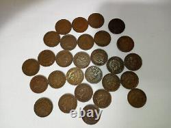 28 Indian Head Cents LOT of 8 diff dates 1900-1908 NICE COINS Fine Very Fine +