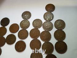 28 Indian Head Cents LOT of 8 diff dates 1900-1908 NICE COINS Fine Very Fine +