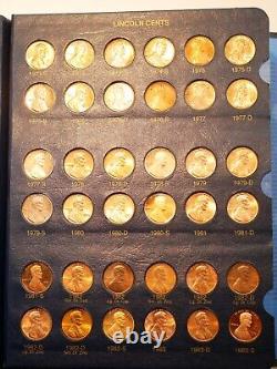 ALMOST FULL CENTS ALBUM 1909 1995 coins with(55 PM DD) & 2 Indian head Pennies