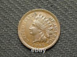 COIN SALE! XF 1864 INDIAN HEAD CENT PENNY withDIAMONDS, L & FULL LIBERTY? 387