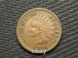 COIN SALE! XF+ 1885 INDIAN HEAD CENT PENNY withDIAMONDS & FULL LIBERTY 40p