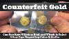 Counterfeit Gold Coin Can You Which Is Real And Which Is Fake Detection Tips Color U0026 Strike