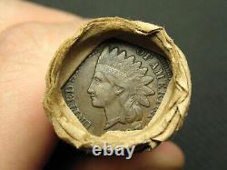 ESTATE SALE ROLL! 50 INDIAN HEAD CENT PENNY COINS CIVIL WAR TOKEN SHOWING #54b
