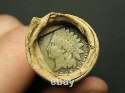 ESTATE SALE ROLL! 50 INDIAN HEAD CENT PENNY COINS CIVIL WAR TOKEN SHOWS #53b