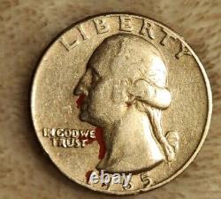 Error Coin Rare 1965 Liberty Washington Quarter No Mint Mark With Errors