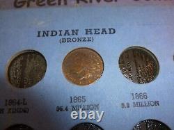 Flying Eagle Indian Head Penny Cent Collection F22-I-37 1879 to 1909 37 coins
