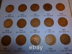 Flying Eagle Indian Head Penny Cent Collection F22-I-37 1879 to 1909 37 coins