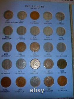Flying Eagle Indian Head Penny Cent Collection M1-I-37 1857 to 1909 37 coins