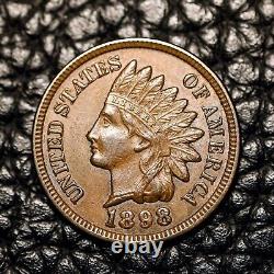 (ITM-5465) 1898 Indian Cent AU+ Condition COMBINED SHIPPING