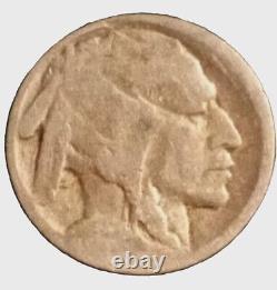 Indian Head Buffalo Nickel No Date/No Mint Mark. ErrorFive CentsNot On Back