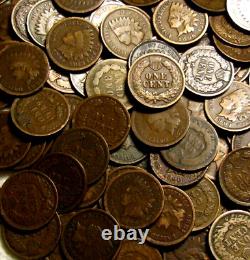 Indian Head Penny Roll Lot From The Insolvent Bank Of Rock River Wyoming Rcrl